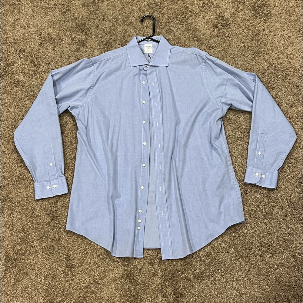 Mens Brooks Brothers Dress Shirt 17 6/7